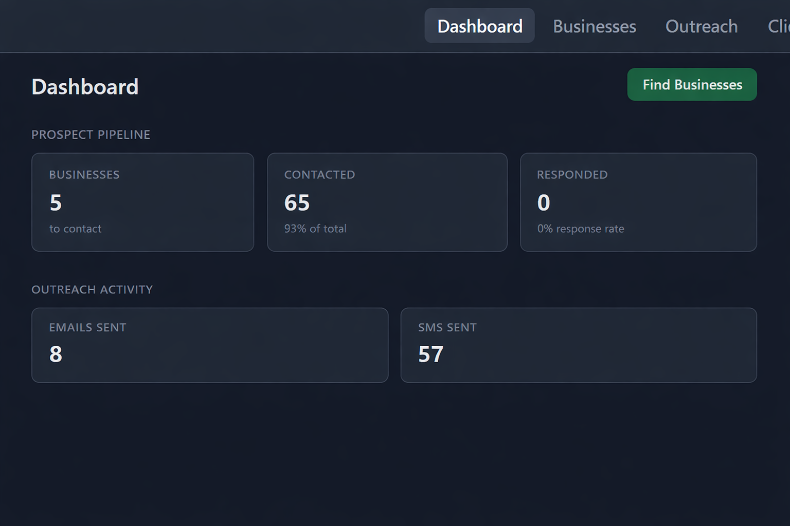 Client and project management app