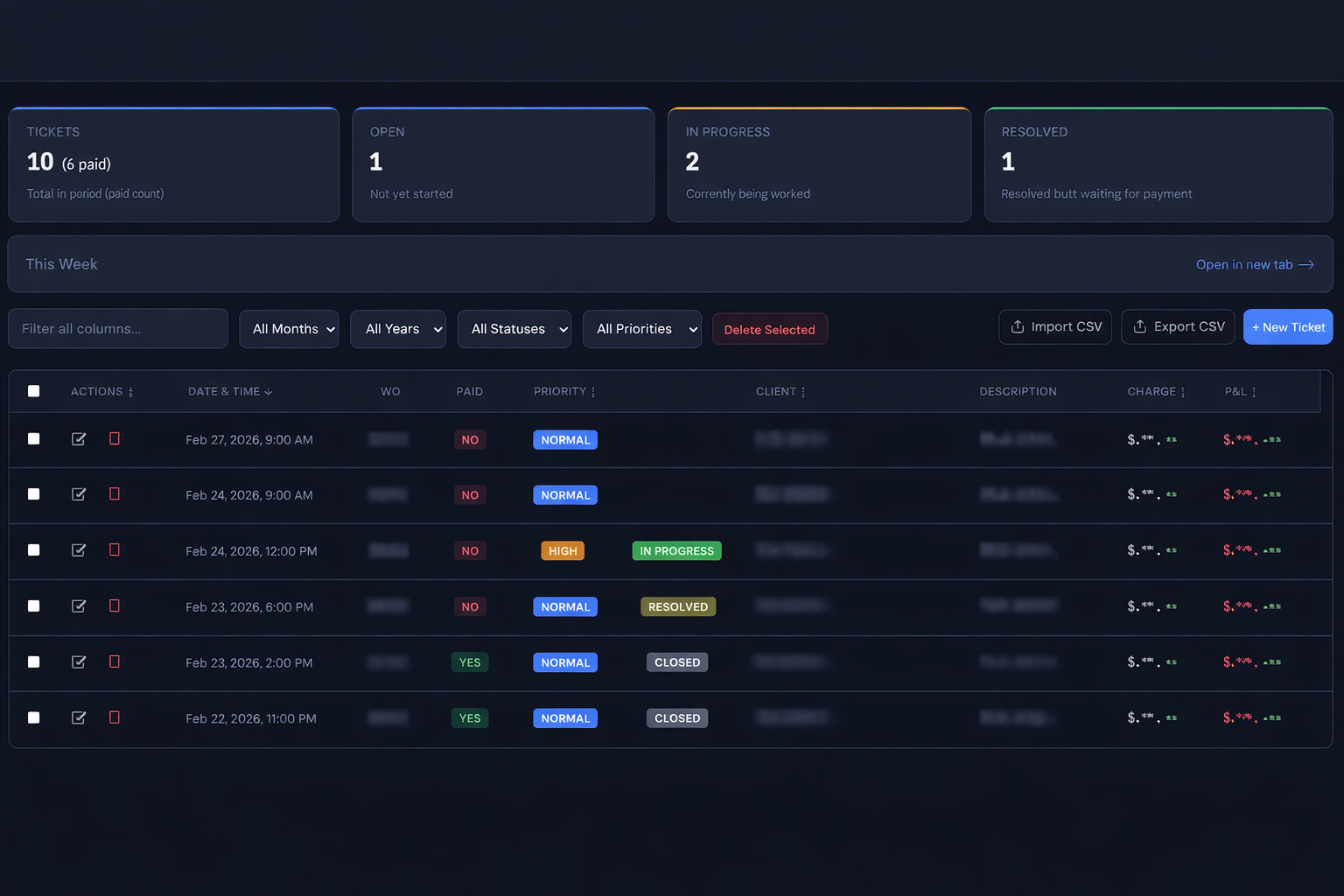 Operations and workflow app